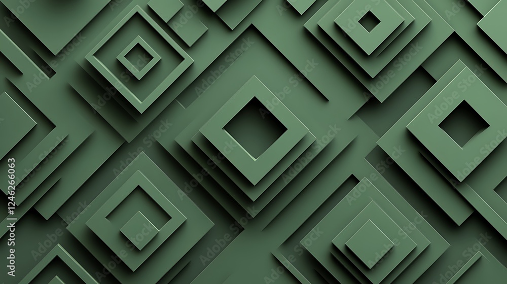 Abstract green square pattern background Abstract green square pattern background