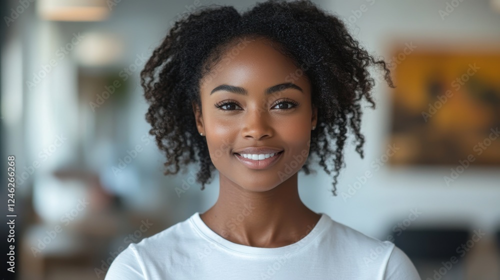 mock up t shirt portrait of a smiling african american woman in white t shirt against white background mock up t shirt portrait of a smiling african american woman in white t shirt against white background