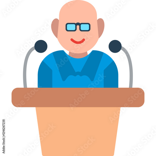 Unique Lecture Vector Icon