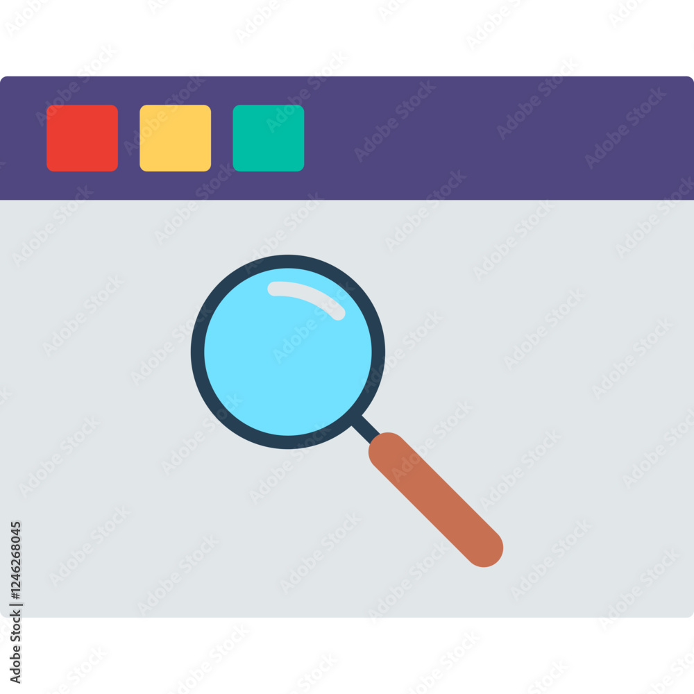 Unique Browser Vector Icon Unique Browser Vector Icon