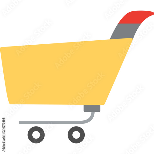 Unique Shopping Cart Vector Icon