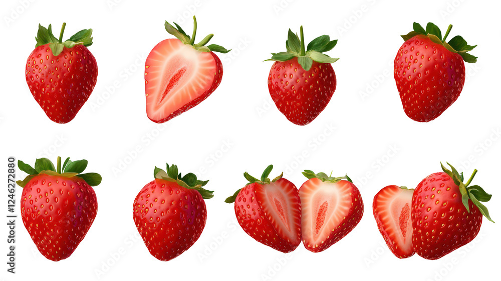 strawberry isolated on white background strawberry isolated on white background