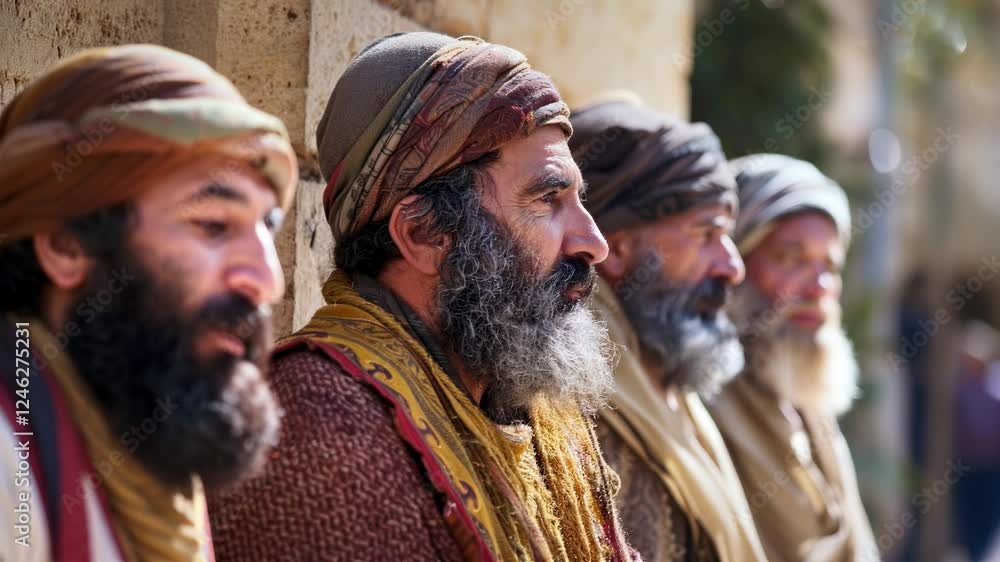 Council of Elders of Men. Ancient Biblical People of the Near East. Jews, Elders, Apostles, Pharisees Council of Elders of Men. Ancient Biblical People of the Near East. Jews, Elders, Apostles, Pharisees