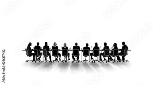 Wallpaper Mural Modern line art icons and graphics highlighting virtual meetings group discussions and brainstorming sessions in a clean minimalist design style  Suitable for web app Torontodigital.ca