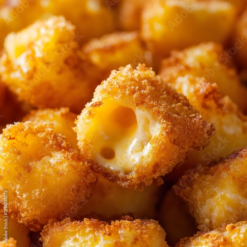 Golden, crispy mac and cheese bites photo