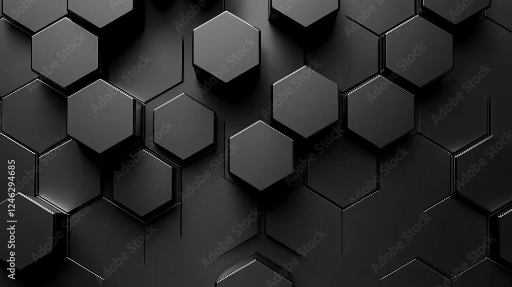 Dark Hexagonal Pattern Background for Tech or Industrial Presentation Backdrop Cool Design Template Image. Dark Hexagonal Pattern Background for Tech or Industrial Presentation Backdrop Cool Design Template Image.