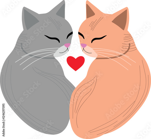 Cats in love