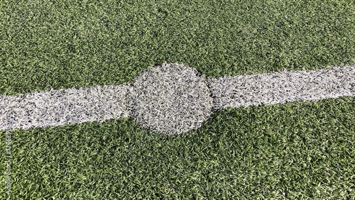 Fußballfeld Mittelkreis Anstoßpunkt