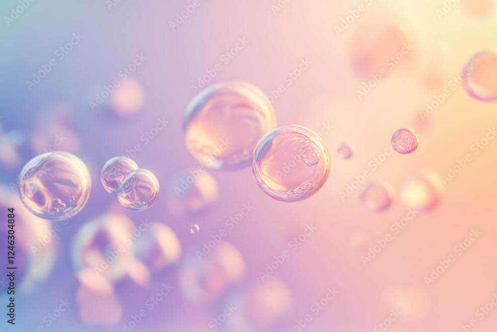 Soft pastel bubbles floating in a dreamy background, evoking a sense of tranquility and playfulness in a serene atmosphere Soft pastel bubbles floating in a dreamy background, evoking a sense of tranquility and playfulness in a serene atmosphere