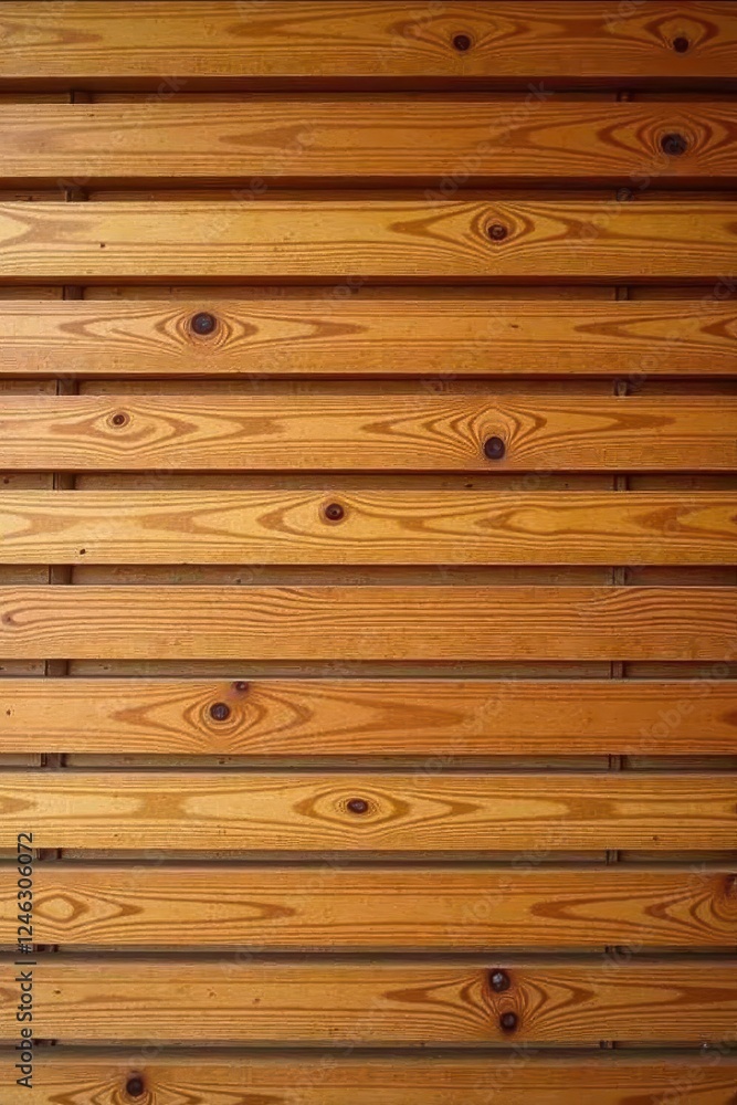 Naklejka premium Warm, smooth, horizontal timber slats, light tone , horizontal, natural, background