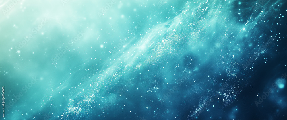 Fototapeta premium Ethereal Blue Abstract Water Flow Background