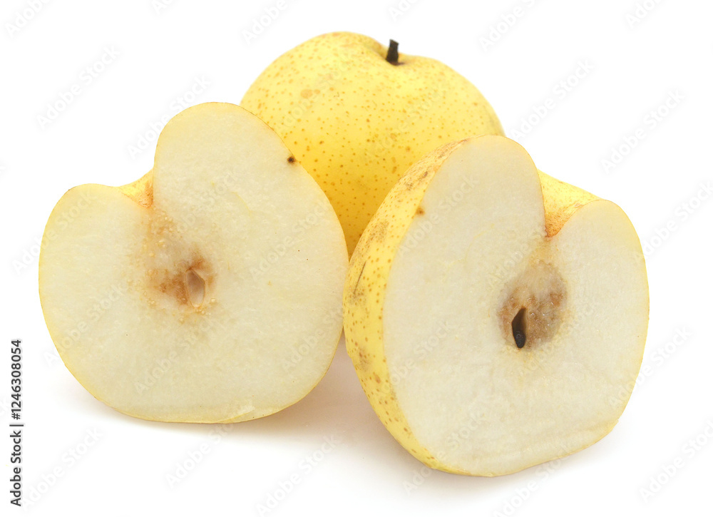 Comice Pear Isolated On White Background - stock photo
Comice Pear Isolated On White Background - stock photo
