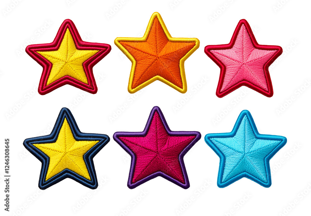 Colorful star shapes in a variety of vibrant colors. Perfect for decorations, crafts, or educational projects. Colorful star shapes in a variety of vibrant colors. Perfect for decorations, crafts, or educational projects.