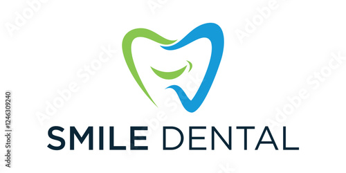 Dental care logo Template, smile dental icon, illustration, simple logo