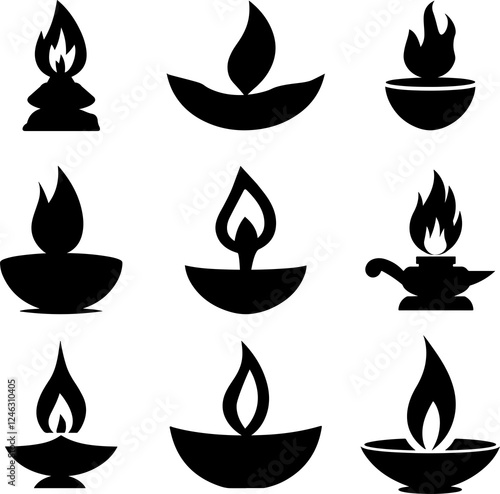 Sacred Lamp Symbolizing Light, Purity, and Spiritual Awakening