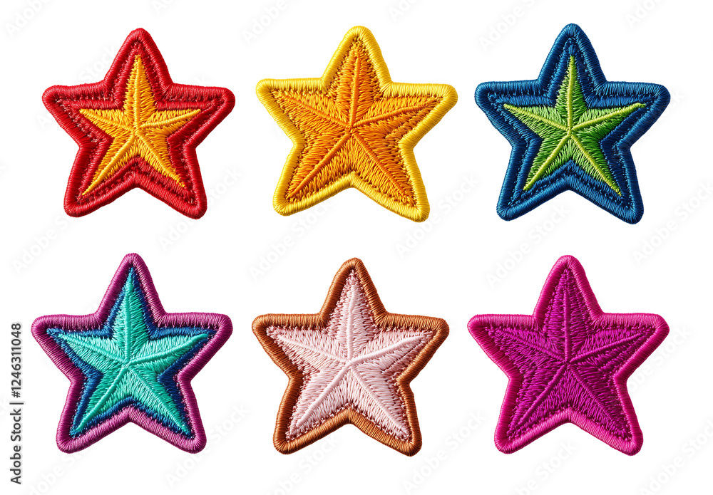 Colorful star shapes in a variety of vibrant colors. Perfect for decorations, crafts, or educational projects. Colorful star shapes in a variety of vibrant colors. Perfect for decorations, crafts, or educational projects.