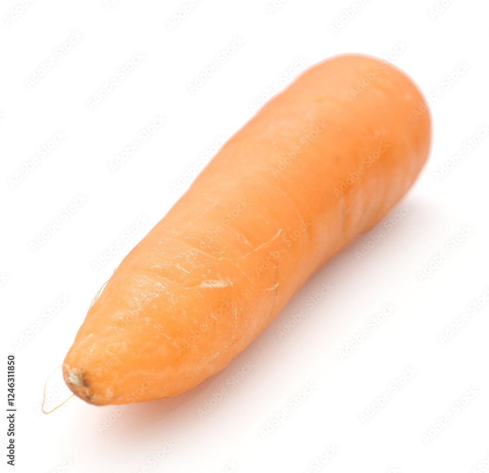 There are carrots on a white background - stock photo
There are carrots on a white background - stock photo