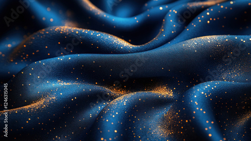 Luxurious backgrounds featuring rich velvet textures in deep royal blue with subtle gold accents