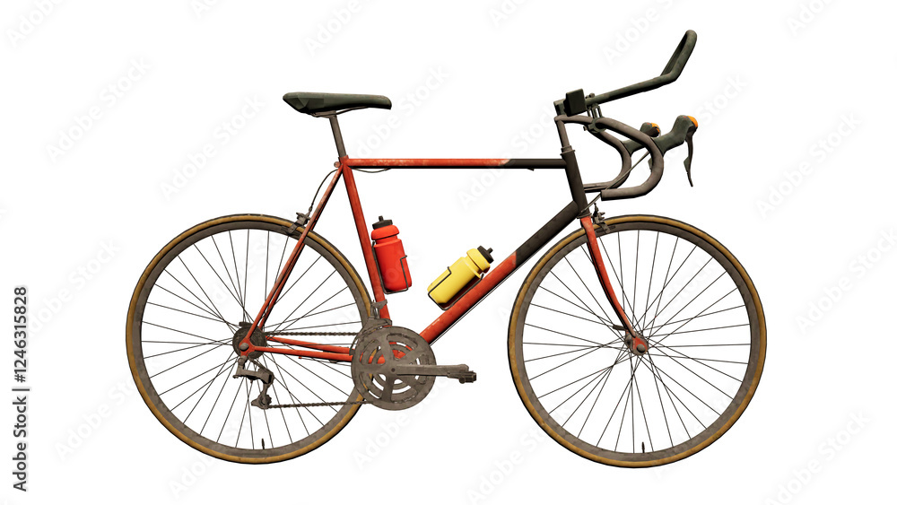 Fototapeta premium bicycle isolated on a white background