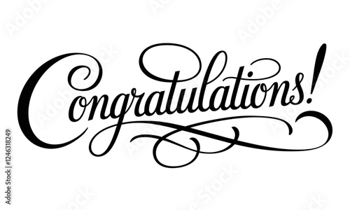 Congratulations Congratulate Appreciation quotes Calligraphy & Vintage Typography Stylish Script Lettering