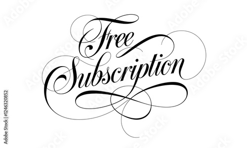 Free Subscription Calligraphy & Vintage Typography |Stylish Script, Handwritten Lettering