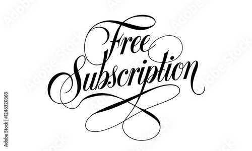 Free Subscription Calligraphy & Vintage Typography |Stylish Script, Handwritten Lettering