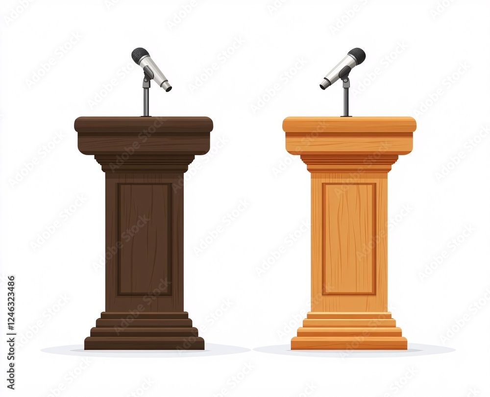 podium isolated on white podium isolated on white