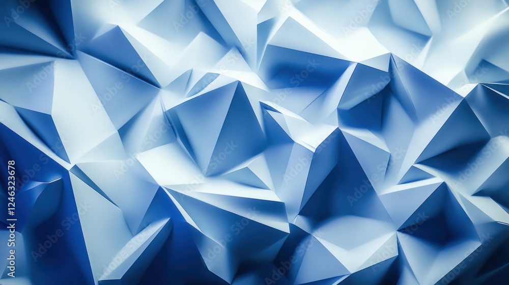 Abstract Blue Geometric Shapes Abstract Blue Geometric Shapes