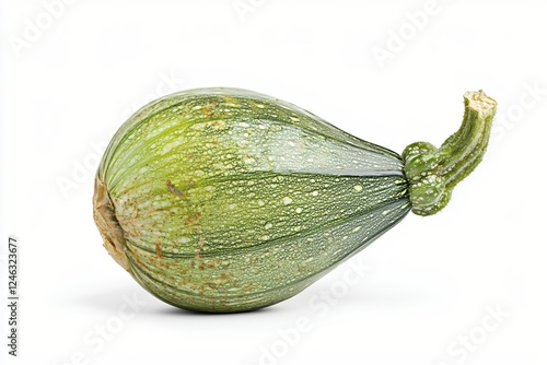 Wallpaper Mural Fresh green zucchini on white backdrop showcasing vibrant color and unique texture in studio light Torontodigital.ca