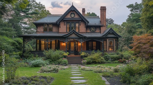 Victorian Era Mansion, Exquisite Architecture & Landscaping photo