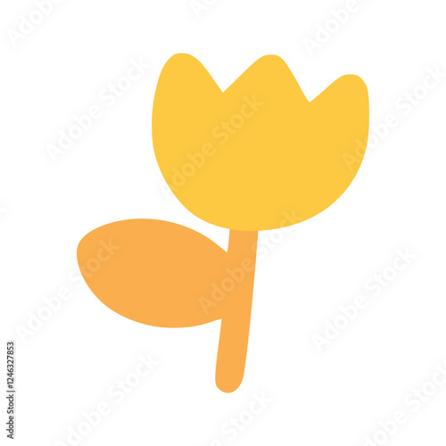 Yellow rose with children style