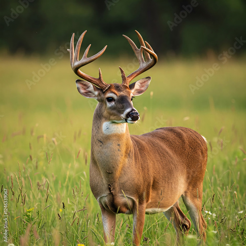 Wallpaper Mural Elk deer in the mountains jungle grass Torontodigital.ca