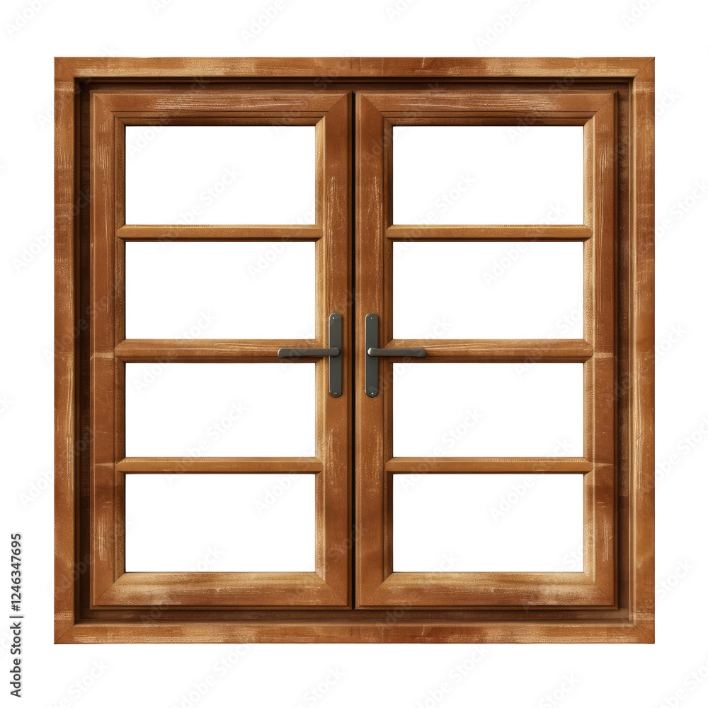 old wooden window frame isolated on transparent background Remove png, Clipping Path, pen tool old wooden window frame isolated on transparent background Remove png, Clipping Path, pen tool