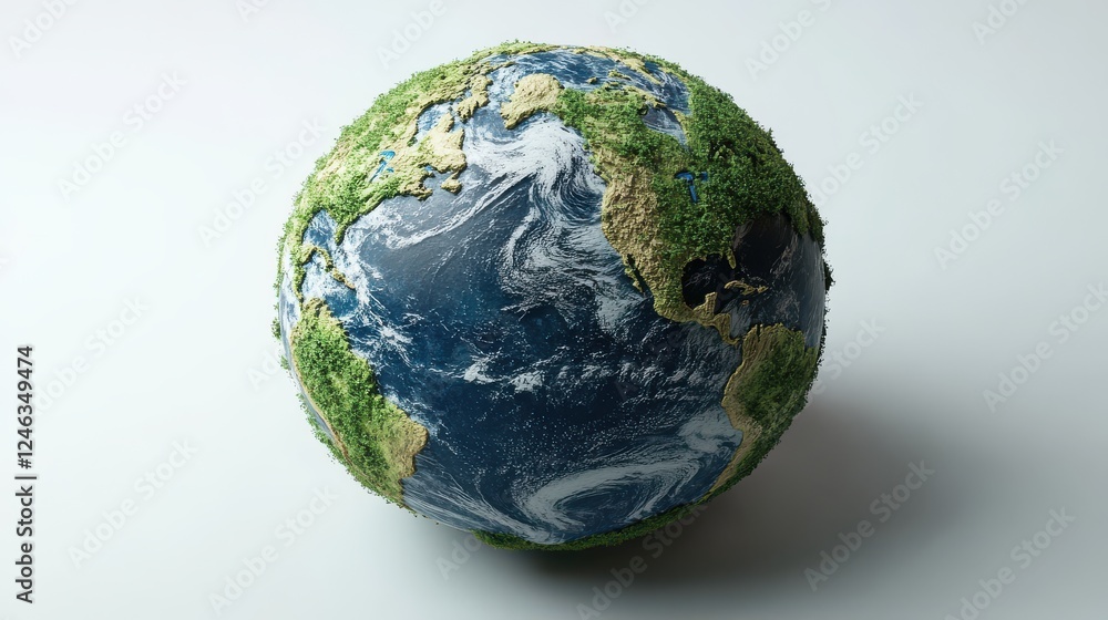 world car free day green globe in white background 3d rendering earth concept world car free day green globe in white background 3d rendering earth concept