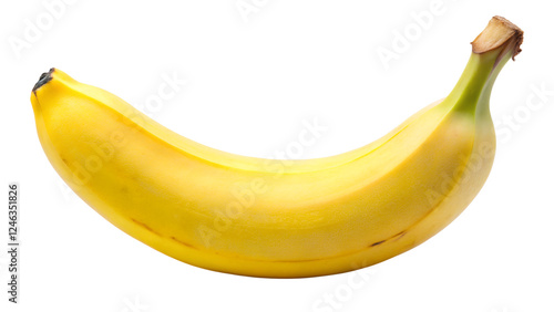 close up of isolated banana isolated on transparent background png