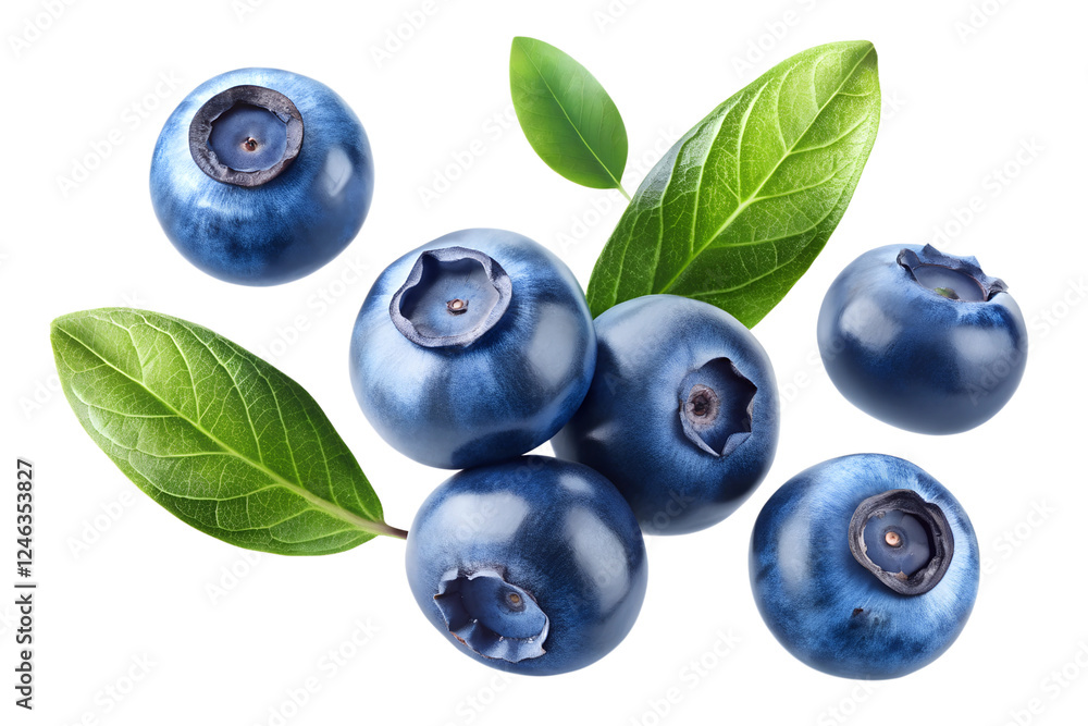 five of blueberry falling in the air on a b isolated on transparent background png five of blueberry falling in the air on a b isolated on transparent background png
