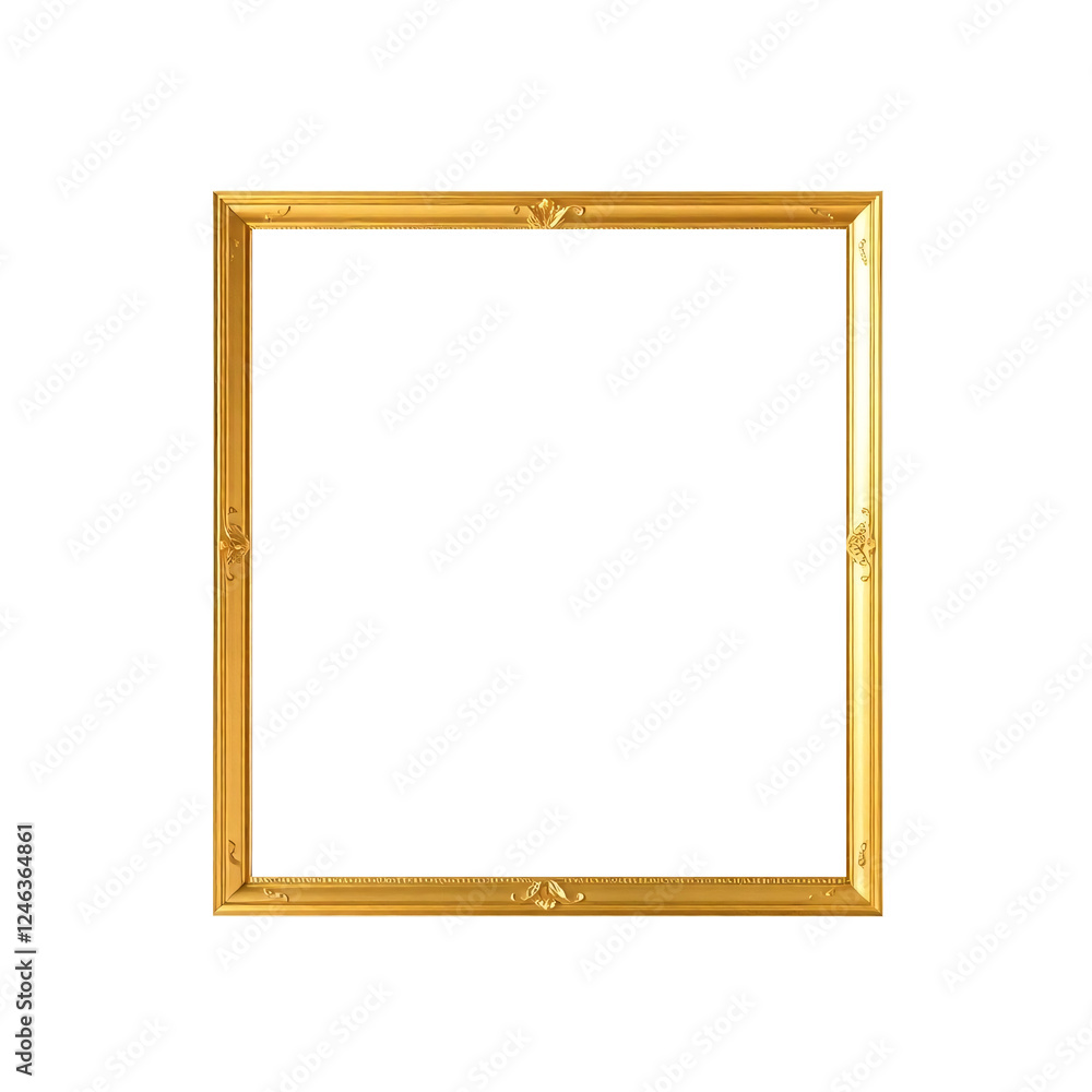 Obraz premium Square gold frame with a minimalist design
