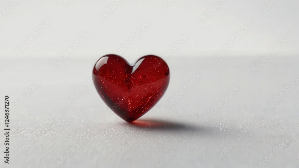 Fototapeta premium heart, love, valentine, shape, symbol, romance, red, day, isolated, valentines, celebration, holiday, romantic, passion, heart shape, decoration, candy, glass, wedding, 3d, sweet, gift, valentine's da