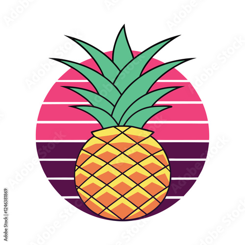 vector illustration of pineapple