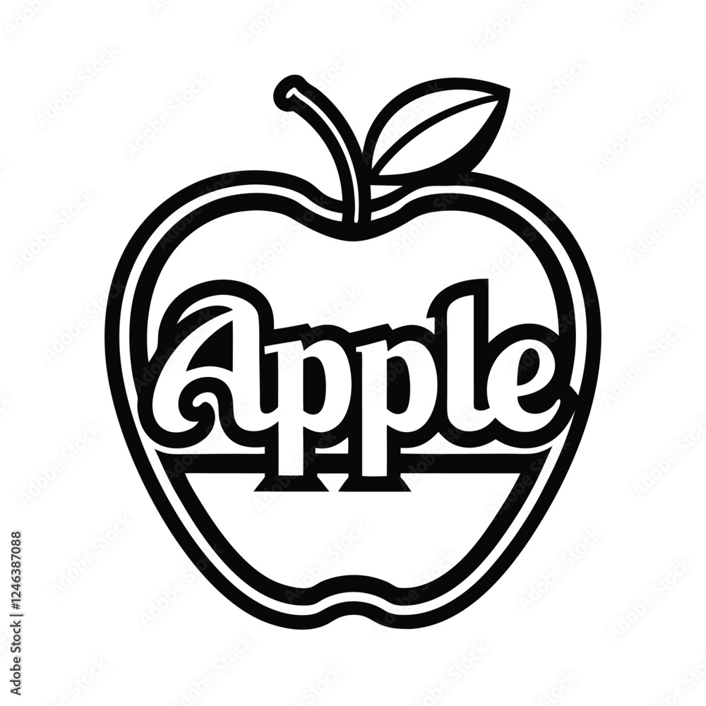 apple with a slice apple with a slice