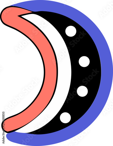 cartoon moon illustration