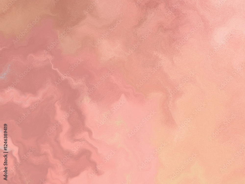 Fototapeta premium Soft, abstract background with a subtle marbled texture in delicate peach and blush tones, creating a calm and romantic atmosphere.