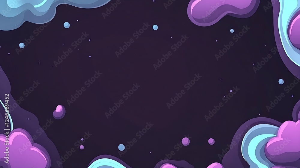 Cosmic swirls, dark background, space Cosmic swirls, dark background, space