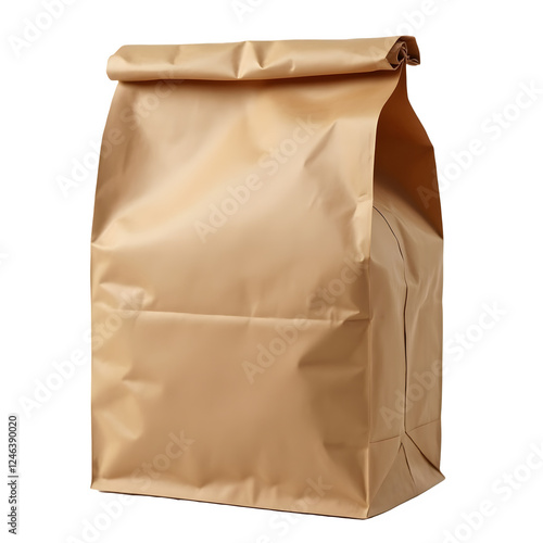 paper bag isolated on white