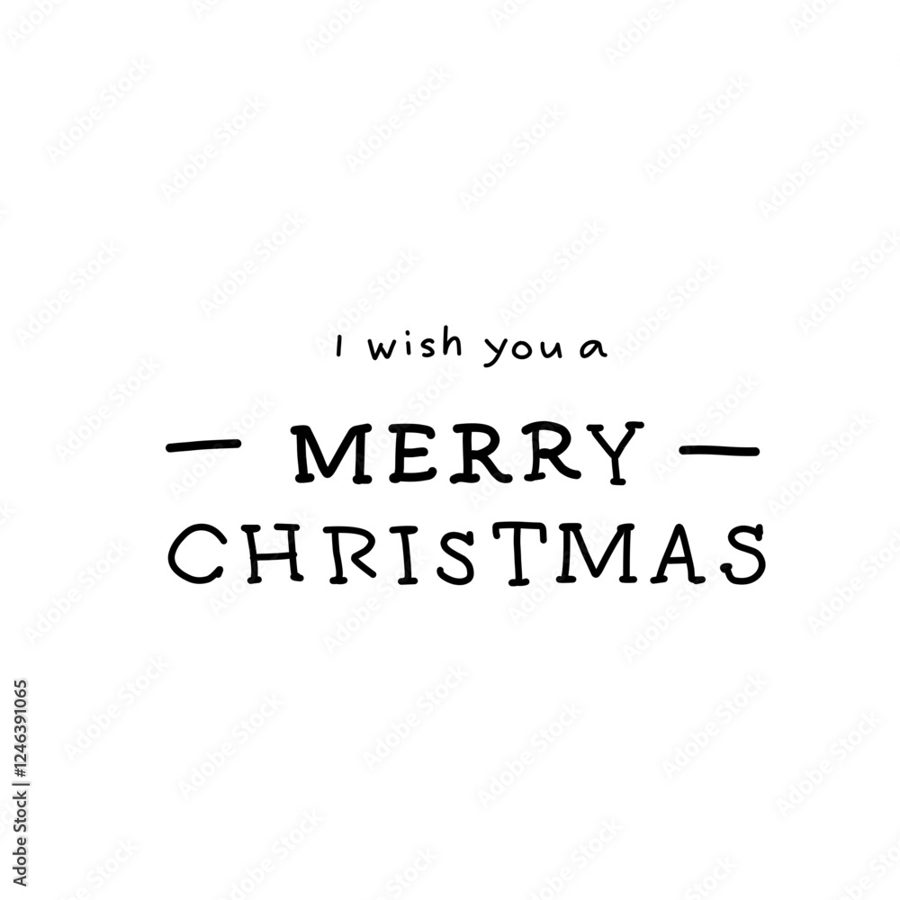 Merry Christmas vector lettering Merry Christmas vector lettering