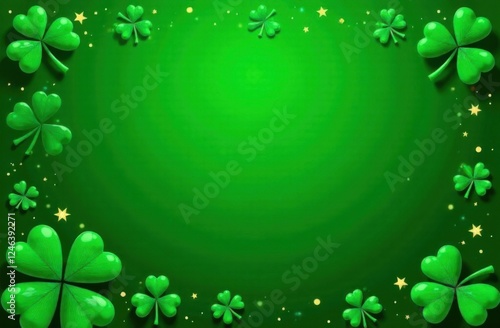 Background with space for text on the theme of St. Patrick's Day