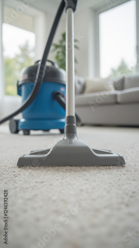 Wallpaper Mural vacuum cleaner on carpet in bright living room with sofa Torontodigital.ca