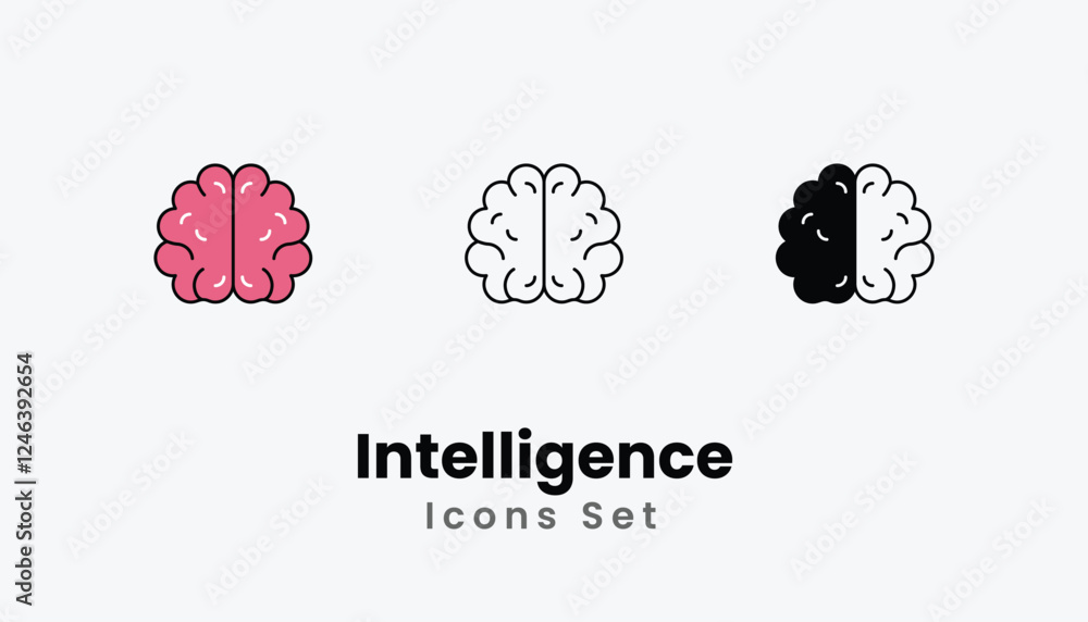 Intelligence vector icon Intelligence vector icon