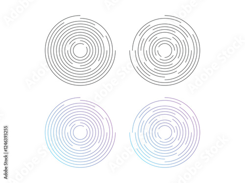 Abstract background with circles shapes symbol design vector illustration on transparent background