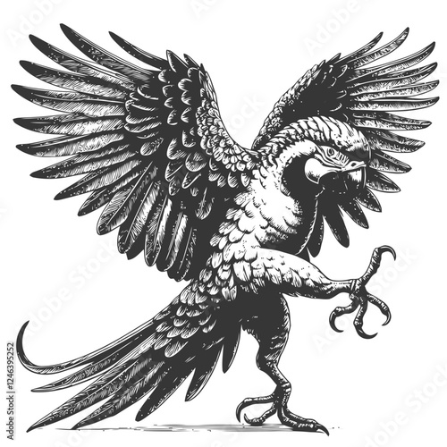 black and white parrot